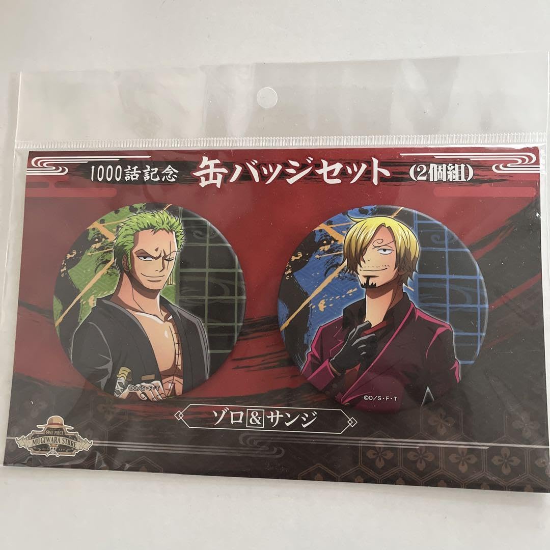 ONE PIECE 缶バッジセット ゾロ&サンジ